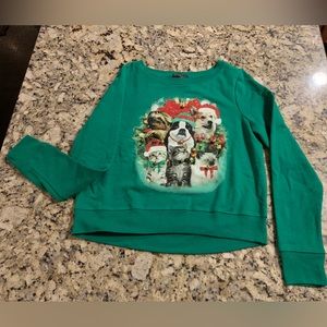 3/$25 ✨ Christmas Sweatshirt for Animal Lovers 🐾 Sz M